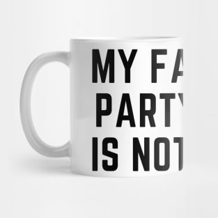 Introvert - My favorite party trick is not going. Mug